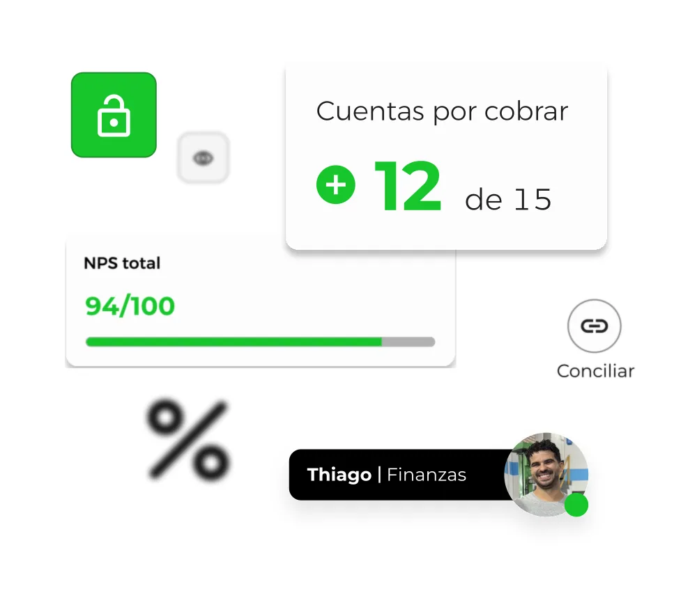 Ilustración de cobros y recibos en Onmotor